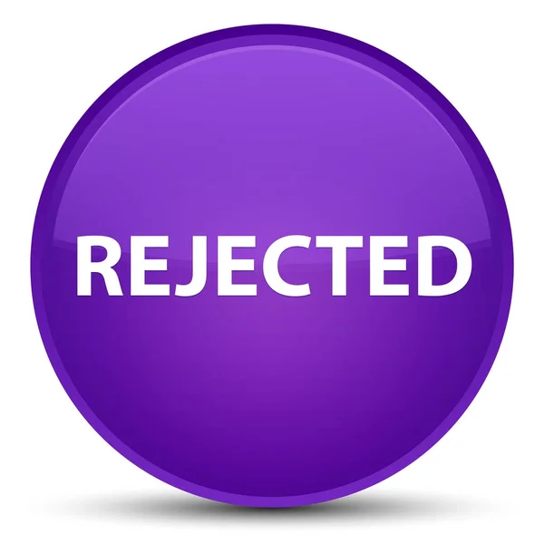 Botón redondo púrpura especial rechazado — Foto de Stock