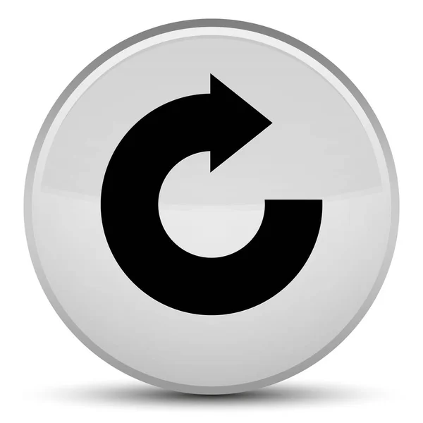 Responder ícone de seta botão redondo branco especial — Fotografia de Stock