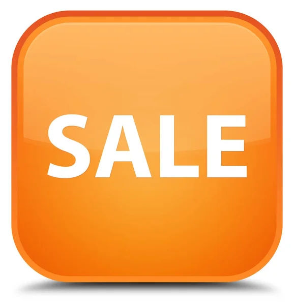 Försäljning special orange fyrkantiga knappen — Stockfoto