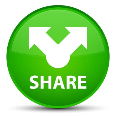 Paylaş özel yeşil yuvarlak düğmesi