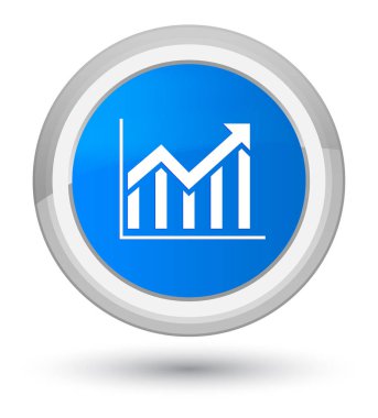 İstatistik kutsal kişilerin resmi ana camgöbeği mavi yuvarlak düğme
