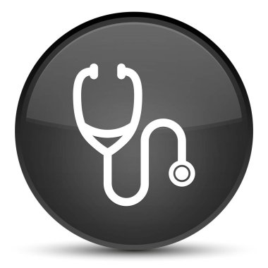 Stetoskop kutsal kişilerin resmi özel siyah yuvarlak düğme