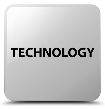Teknoloji beyaz kare düğme