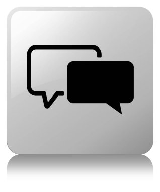 Referansları simgesi Beyaz kare düğme