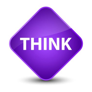 Zarif mor elmas düğmesini düşünüyorum