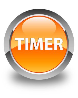 Zamanlayıcı parlak turuncu yuvarlak düğmesi