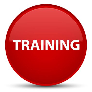 Eğitim özel kırmızı yuvarlak düğmesi