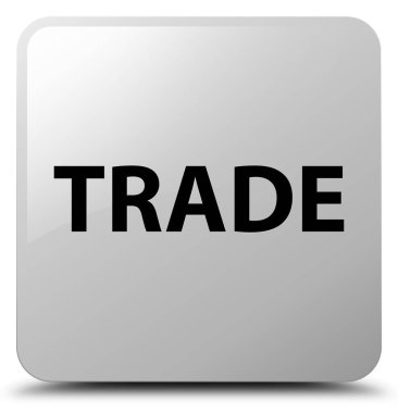 Ticaret beyaz kare düğme