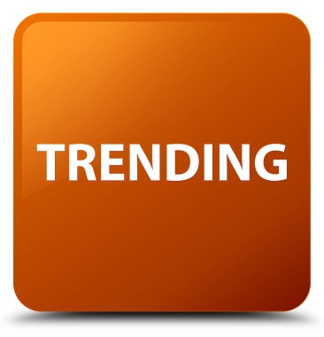 Gidişli kahverengi kare düğme