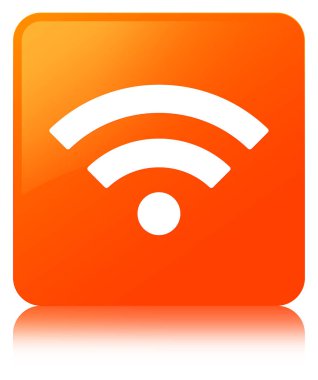 WiFi simgesi turuncu kare düğme