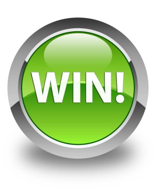 Parlak düğme yeşil kazanmak