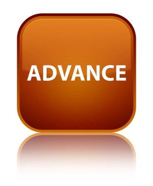 Önceden özel kahverengi kare düğme