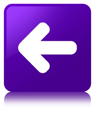 Geri ok simgesi mor kare düğmesi