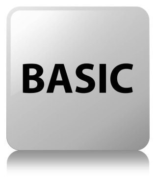 Temel beyaz kare düğme