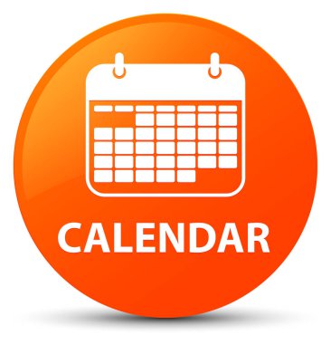 Takvim turuncu yuvarlak düğmesi