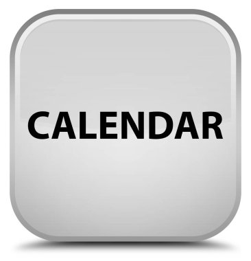 Takvim özel beyaz kare düğme