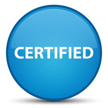 Özel mavi mavi yuvarlak düğmesini sertifikalı