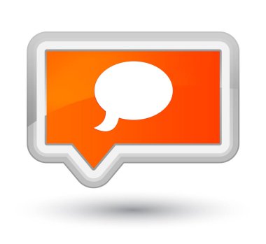 Sohbet simgesi Başbakan turuncu bayrak düğmesini