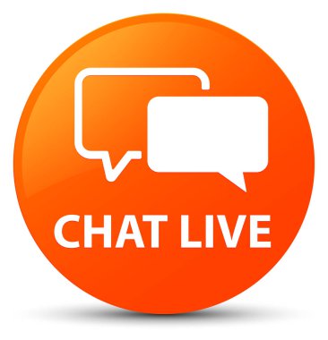 Sohbet canlı turuncu yuvarlak düğmesi
