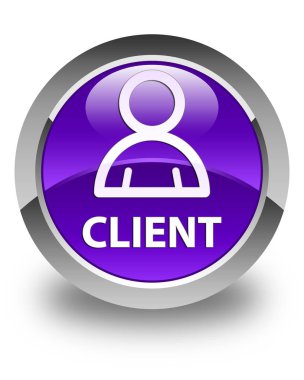 İstemci (üye simgesi) parlak mor yuvarlak düğmesi