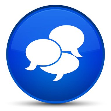 Yorum kutsal kişilerin resmi özel mavi yuvarlak düğme