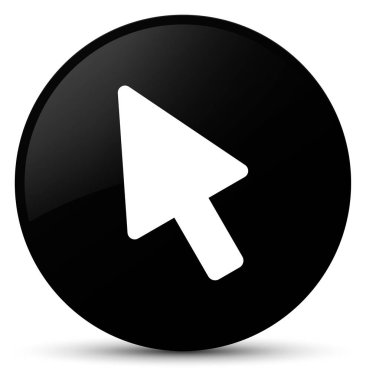 İmleç simgesi siyah yuvarlak düğmesi