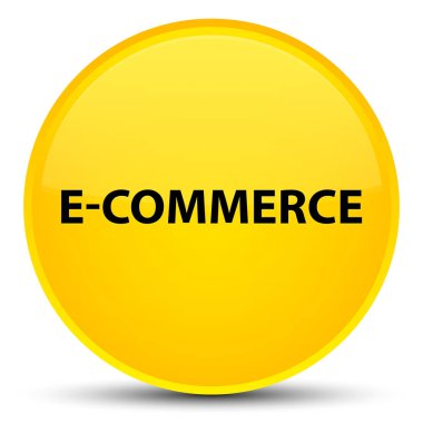 E-ticaret özel sarı yuvarlak düğmesi
