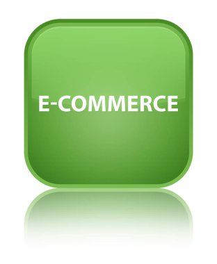 E-ticaret özel yumuşak yeşil kare düğme