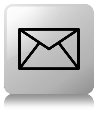 E-posta kutsal kişilerin resmi beyaz kare düğme