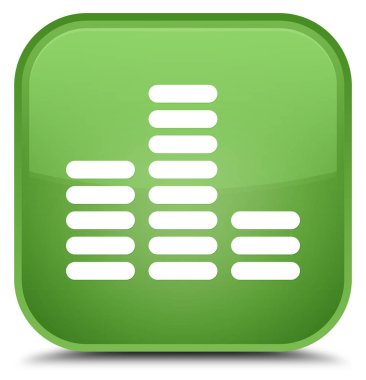 Equalizer'ı kutsal kişilerin resmi özel yumuşak yeşil kare düğme