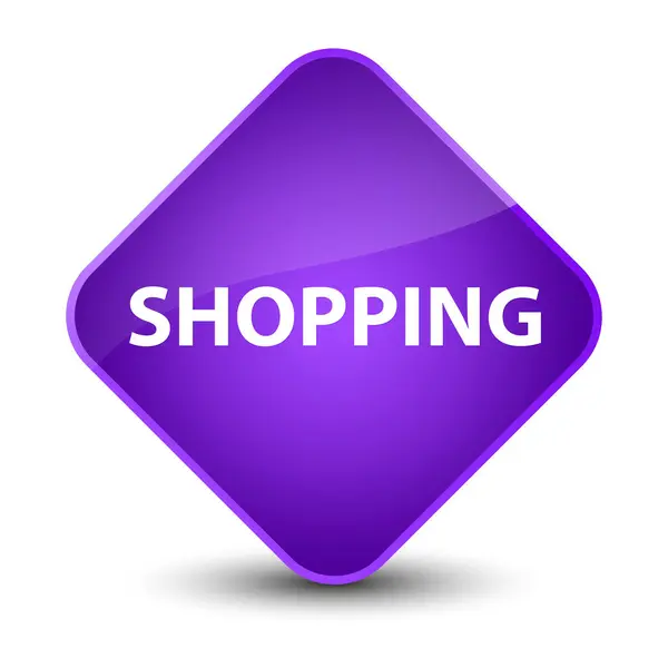 Shopping élégant bouton diamant violet — Photo