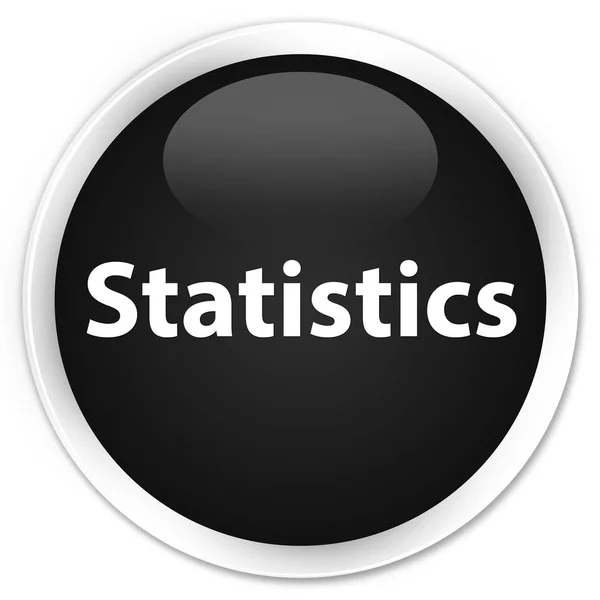 Estatísticas prémio botão redondo preto — Fotografia de Stock