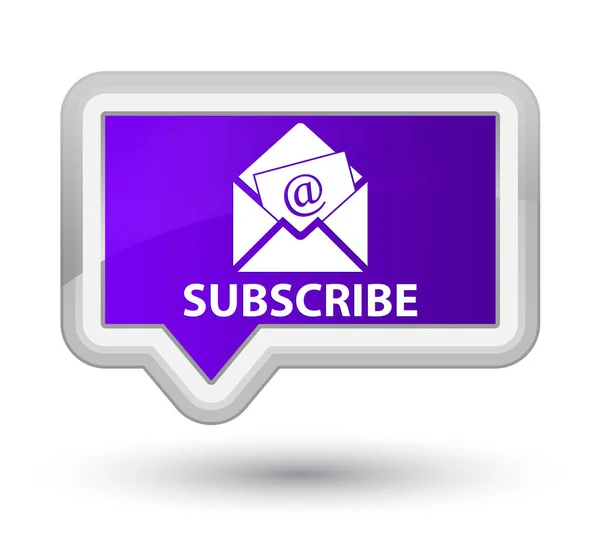 Subscribe (newsletter email icon) prime purple banner button