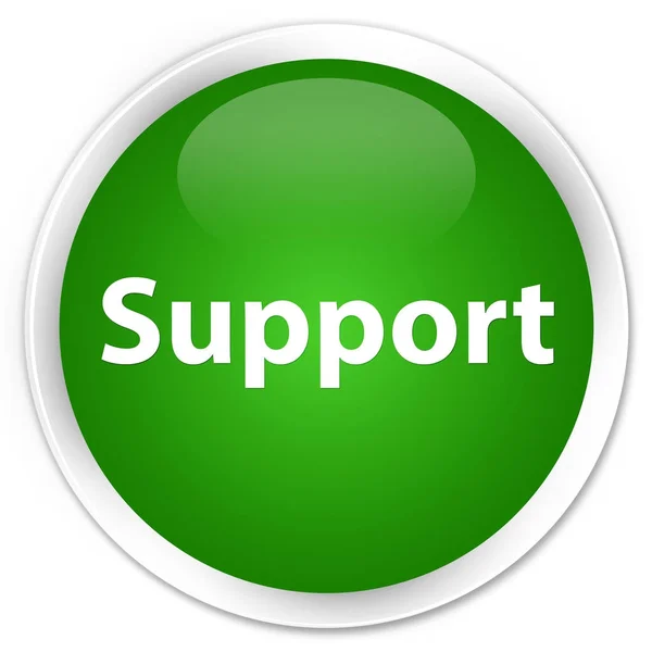 Wsparcie premium zielony okrągły przycisk — Zdjęcie stockowe