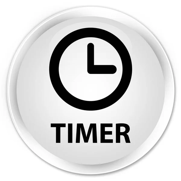 Timer premium wit ronde knop — Stockfoto