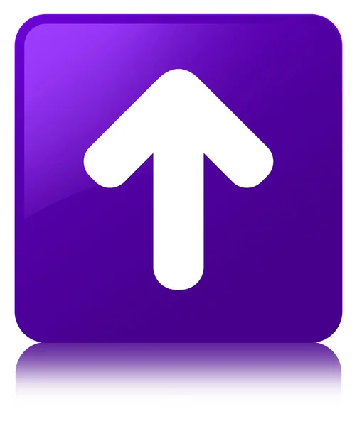 Upload arrow icon purple square button — Stock Photo, Image