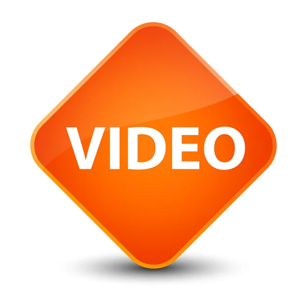 Video elegant orange diamant knapp — Stockfoto