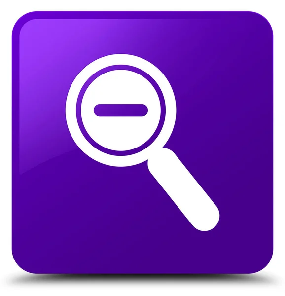 Збільшити піктограму фіолетової квадратної кнопки — стокове фото