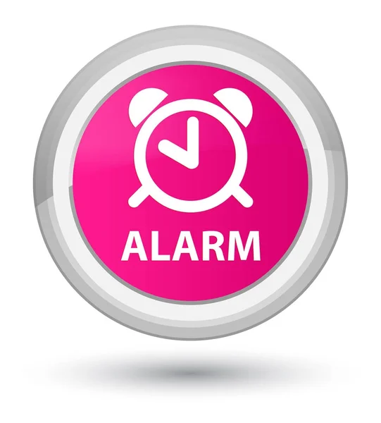 Alarm Başbakan düğmenin pembe — Stok fotoğraf