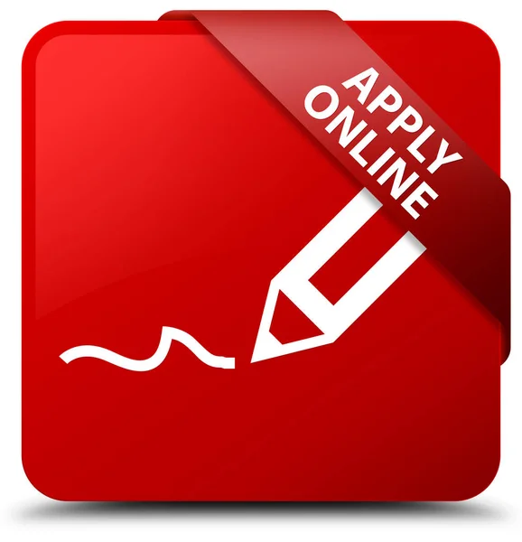 Apply online (edit pen icon) red square button red ribbon in cor