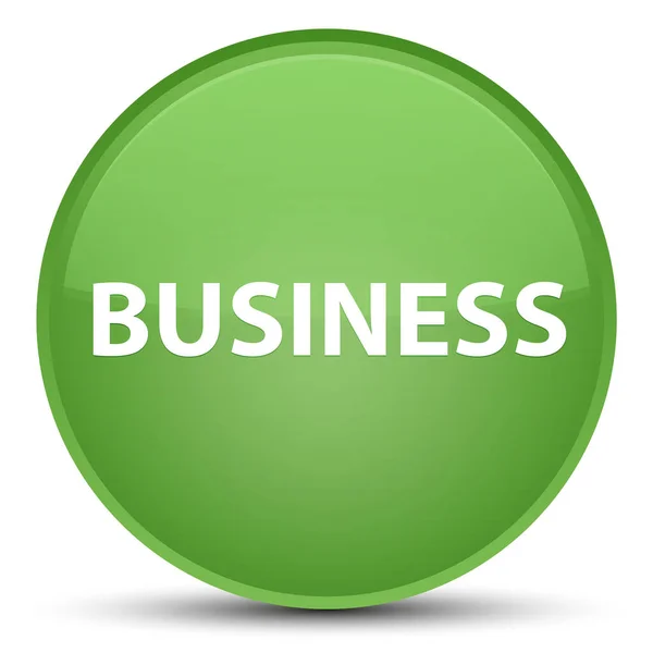 Botão redondo verde suave especial de negócios — Fotografia de Stock