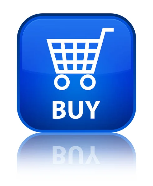 Buy special blue square button — Stock Photo, Image