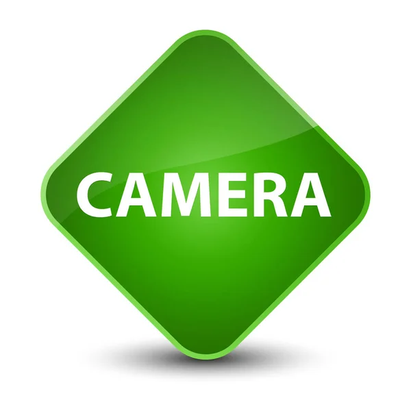 Κομψό πράσινο διαμάντι κουμπί κάμερας — Φωτογραφία Αρχείου