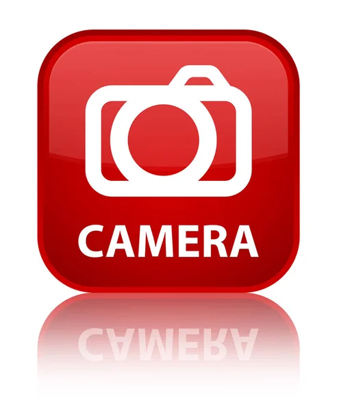 カメラ特別な赤い四角ボタン — ストック写真