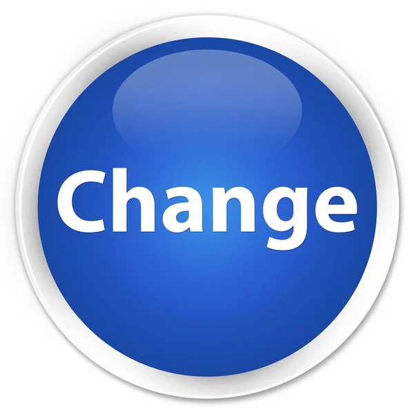 Cambiar botón redondo azul premium —  Fotos de Stock