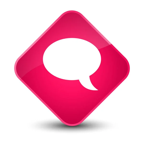 Knoop van de elegante roze diamant van het pictogram van de chat — Stockfoto