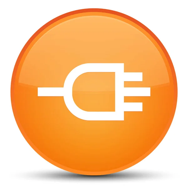 Connect icon spezielle orange runde Taste — Stockfoto