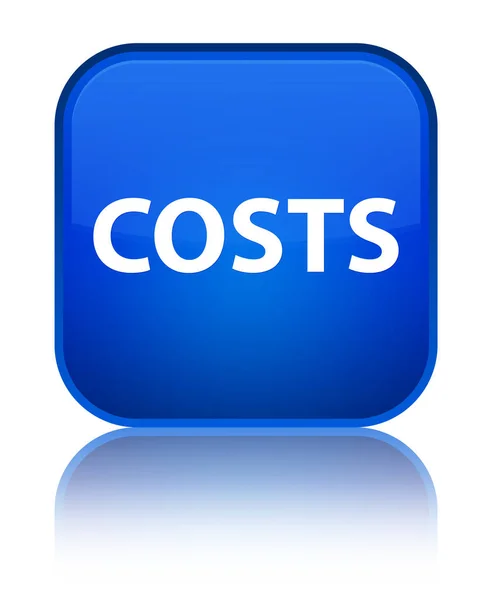 Costes especial azul botón cuadrado —  Fotos de Stock