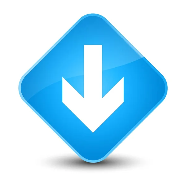 Download arrow icon elegant cyan blue diamond button — Stock Photo, Image