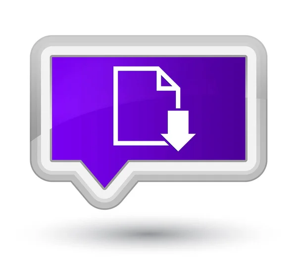 Иконка документа - фиолетовая кнопка баннера — стоковое фото